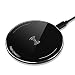 Fast Qi Wireless Charger - Luxsure Wireless Charging Pad Metal Case for iphone 8 / Samsung Galaxy S8 / S8 plus / S7 / S7 Edge / S6 / S6 Edge / S6 Edge Plus / Galaxy Note 5, Nexus 4/5/6/7 (Black)