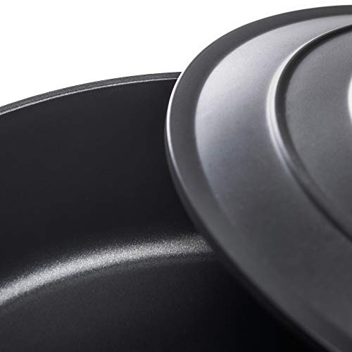 Casserole Dish with Lid Medium 4L, 24cm – Lightweight Cast Aluminium Casserole Pan Deep or Shallow Induction Hob & Oven Safe, Durable Non-Stick Cooking Pot Stew, Roast (Black, 24cm - Deep) - Image 5