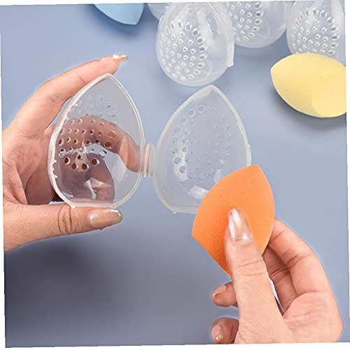 Powder Puff Blender Holder Plastic Portable Cosmetische Rack eivormige Makeup Sponge Drying Box Beauty Tools Transparant… - Image 5