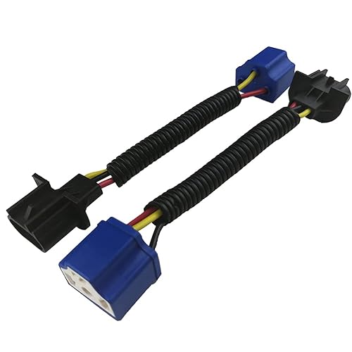 Miniatura 9 de Audak 9005 9006 HB3 HB4 - Adaptadores de cableado macho y hembra de alta resistencia para faros antiniebla (2 pares)