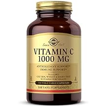 Solgar Vitamin C 1000 mg, 100 Vegetable Capsules - Antioxidant & Immune Support - Overall Health - Healthy Skin & Joints - Bioflavonoids Supplement - Non-GMO, Vegan, Gluten Free, Kosher - 100 Servings
