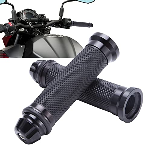 2PCS Poignée Moto 7/8" Anti-dérapant Caoutchouc Poignée de Guidon 22mm Universel pour Moto Scooter Quad Cruiser Off Road CBR600RR CBR1000RR Shadow Ninja GSXR Cover