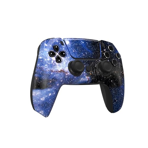 ProControllers LLC Custom Wireless Controller for PS5 - Hand Airbrushed & Multiple Designs Available (Blue Universe) by ProControllers LLC - Image 2