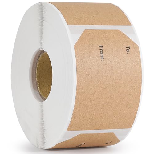 Toborher Lable02 500 Stk Kraft Geschenketiketten Aufkleber