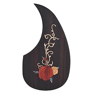 Festnight Garde Pickguard guitare en bois Pick pour 40 41 guitares acoustiques en bois ébène avec motif de fleurs… - Les Beatles, Paul McCartney, John Lennon, RIngo Starr, George Harrison Festnight Garde Pickguard guitare en bois Pick pour 40 41 guitares acoustiques en bois ébène avec motif de fleurs… – Image 4