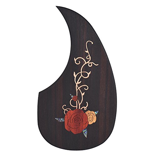 Festnight Garde Pickguard guitare en bois Pick pour 40 41 guitares acoustiques en bois ébène avec motif de fleurs… - Les Beatles, Paul McCartney, John Lennon, RIngo Starr, George Harrison Festnight Garde Pickguard guitare en bois Pick pour 40 41 guitares acoustiques en bois ébène avec motif de fleurs… – Image 5