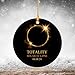 Solar Eclipse Ornament 2024, Gifts for Men Who Have Everything, April 8th Mens Gift for Christmas, Christmas Tree, Gift Exchange Solar Eclipse Ornament, White Elephant Gifts for Adults