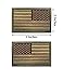 2 PCS AliPlus America Flag Patches Standard and Reverse Embroidered Tactical Morale Patch Hook and Loop(Green Brown)
