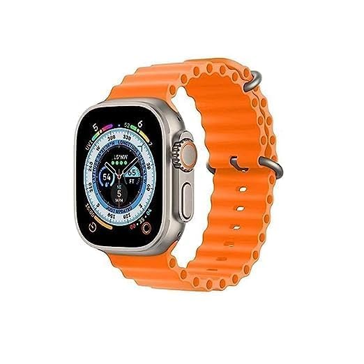 Bhargav i9 Ultra Max T900 Smart Watch 2.19" Series 8 HD Display - Campatible for Apple & Android -Bluetooth Call, Fitness Tracker, Voice Assistance-T 900 Ultra smartwatch (Orange)