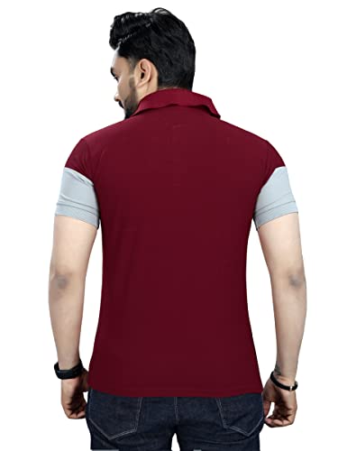Image of Men's Regular Fit Striped Polo T-Shirts