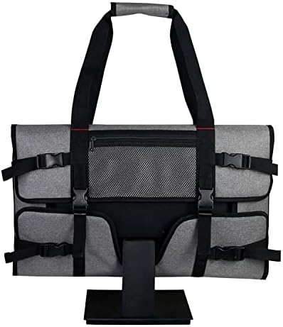 Carrying Case for 21" Monitors/LCD Screens Compatible with 21.5", Protective Monitor Travel Bag with Padded Velvet Lining (Color : Grey)
