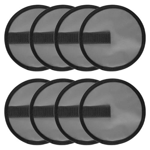 Helilyco Fishing Bait Covers 8 Pack Lure Hook Wraps Protective Shields Oxford Cloth Gear for Seaside Riverside Angling Black