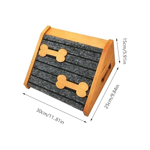 Rampa para perros de madera y escalón para mascotas apto para sofá cama e interior 6