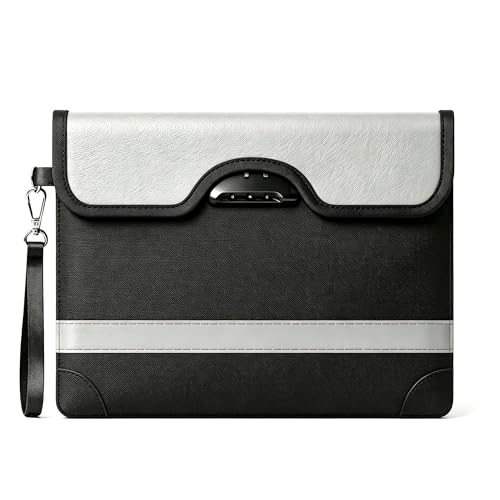 Portefeuille ignifugé avec serrure 34x26cm étanche pour sécuriser vos documents et argent