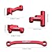 Hobbypark Aluminum Servo Saver Steering Bellcrank Spring Retainer Parts for Traxxas 1/18 LaTrax Teton Upgrades Desert Prerunner Rally SST (Red)