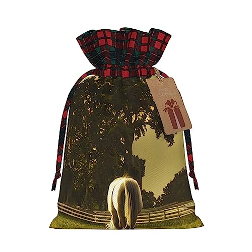 Drawstrings �N���X�}�X�M�t�g�o�b�O ���َq�� �z���f�[�p�[�e�B�[�p�M�t�g�p�i �n�̃v�����g