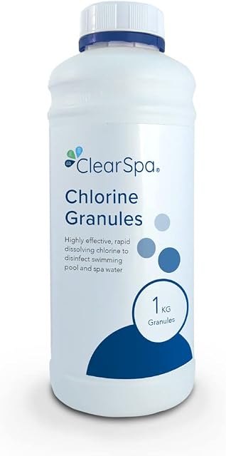 ClearSpa Chlorine Granules 1kg - Suitable for Hot Tub, Spa and Swimming Pool Treatment