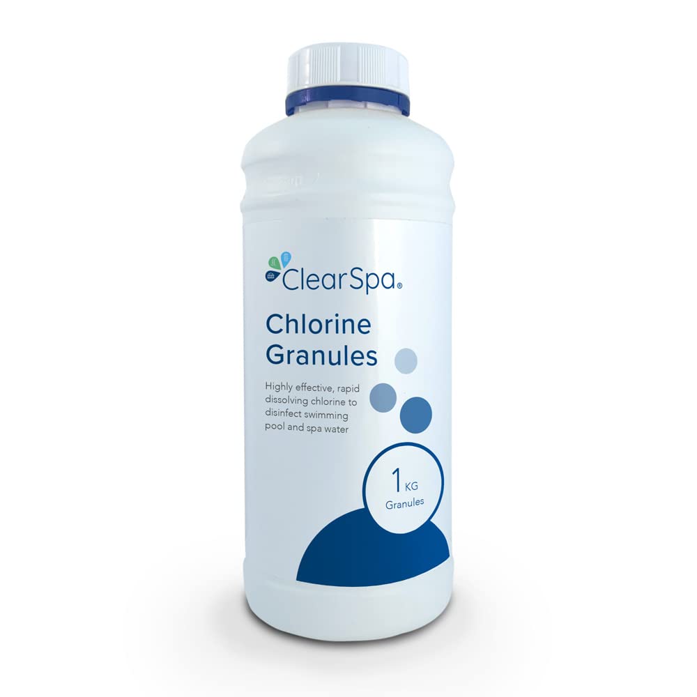 ClearSpa Chlorine Granules 1kg - Suitable for Hot Tub, Spa and Swimming Pool Treatment