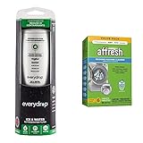 Everydrop by Whirlpool Ice and Water Refrigerator Filter 4, EDR4RXD1, Single-Pack & Affresh Washing...