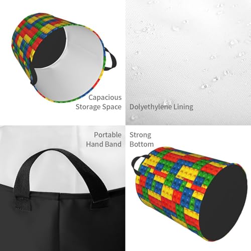 Panier à linge haut brique colorée pour couvertures de chambre - 5