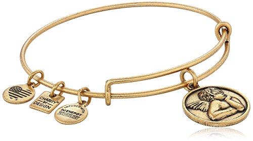 Alex and Ani Women's - Cherub Expandable Charm Bangle Bracelet Rafaelian Gold Bangle