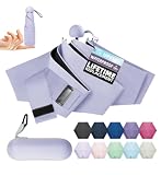 LILAC Travel Size Mini Umbrella with UPF 50+ UV Rain Protection, Compact Small & Lightweight Pocket-Sized Folding Umbrellas with Case for Purse & Backpack, Thoughtful Gift Women Men & Kids