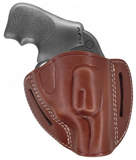 Rgr LCR Leather OWB Holster - J Frame LCR Holster - Fits Rgr LCR, M&P Bodyguard 38, S&W 340 PD - Leather Revolver Holsters - 357, 22, 327, 38 Special OWB J Frame Revolver Holsters