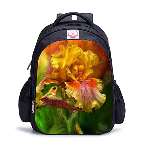 Cartable de mode fleur pour soulager le dos des élèves avec bretelles confort