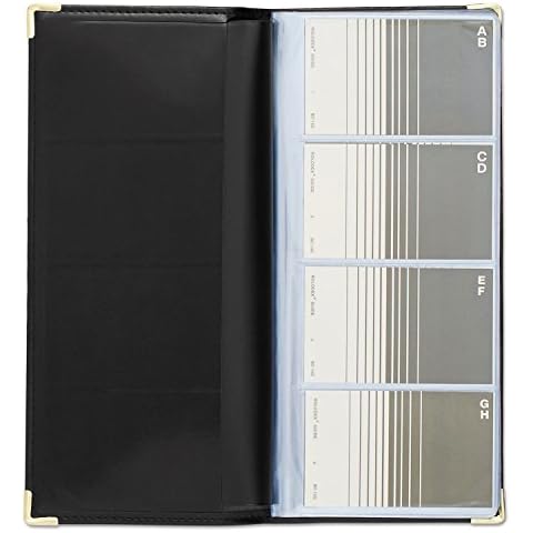 Rolodex Business Card Book 96-Card, Black and Gold (67473) Cover