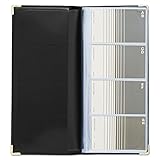 Rolodex Business Card Book 96-Card, Black and Gold (67473)