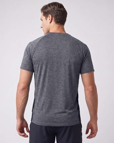 Image of 5 Pack: Men's V-Neck Dry-Fit Moisture Wicking Active Athletic Tech Performance T-Shirt