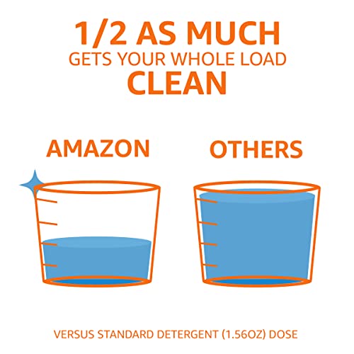 Amazon Basics Concentrated Liquid Laundry Detergent, Fresh Scent, 110 Count, 82.5 Fl Oz (Previously Solimo) #TOP4