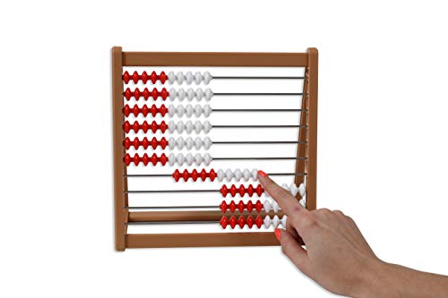 Edxeducation Abacus - In Home Learning Manipulative For Early Math - 10 Row Counting Frame - Teach Counting, Addition And Subtraction #TOP6
