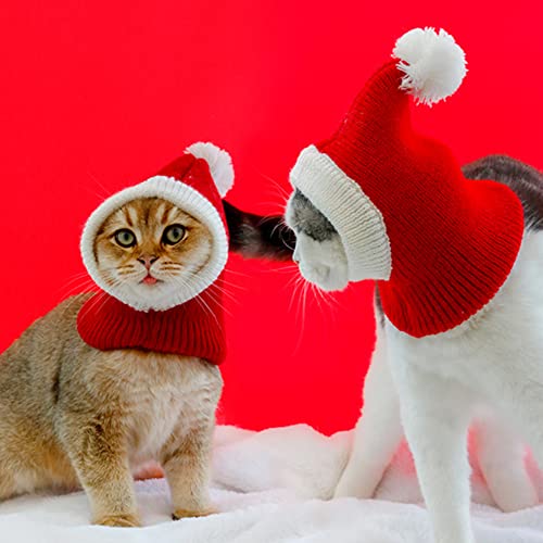Dog Winter Hat Christmas Pet Hat Pet Christmas Costume Dog Christmas Outfit Cloak Santa Hat For Keeping Cats And Small Dogs Warm, Increase The Festive Atmosphere #TOP4