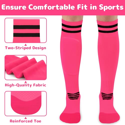 Image of Olreco Kids Soccer Socks Youth Baseball Socks Men Women Softball Sock for Girls Boys Football Sock Men Team Sports Accessory
