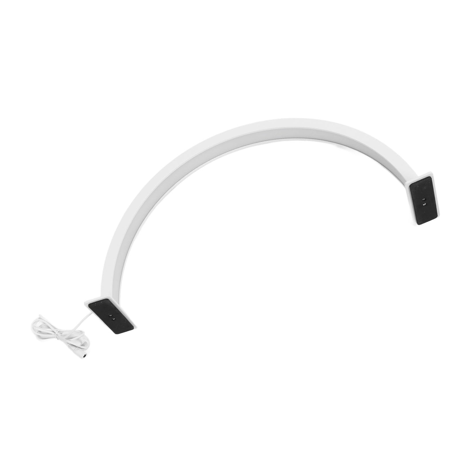Lampe de Bureau Demi-lune LED, Lampe de Bureau Demi-lune pour Empêcher le Glissement des Bases Stables Blanches pour le Tatouage des Sourcils (Prise UE)