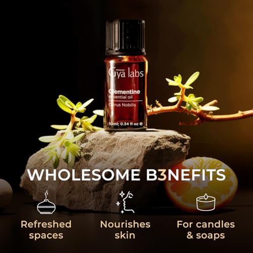 Image of 100% Pure Clementine Essential Oil - 0.34 Fl Oz - Clementine Oil for Hair, Skin, Diffuser, Aromatherapy & DIY Candle Making Scent