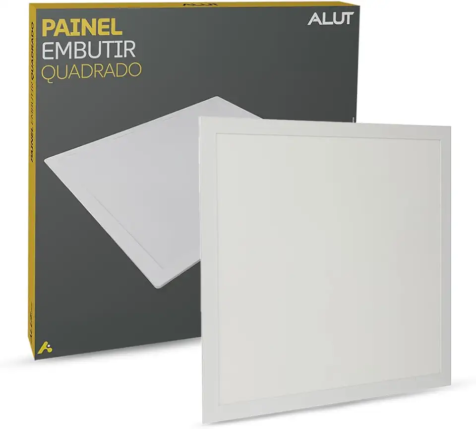 Painel Led Plafon 18w/25w/36w ou 50w 6500k Branco Frio 110v/220v Bivolt Embutir/Sobrepor Branco Alut By Avant (Embutir, 25w)