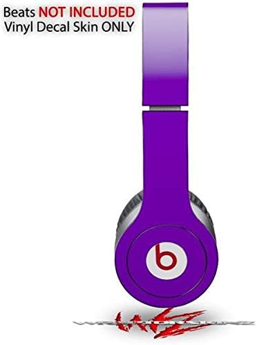 Skin Decal Wrap Works with Original Beats Solo HD Headphones Solids Collection Purple Skin Only (Headphones NOT Included)