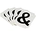 Brady 5050-&, 50537 2" Black Vinyl 5050 Series Letter Label w/Legend: &, 50 Packs of 10 pcs