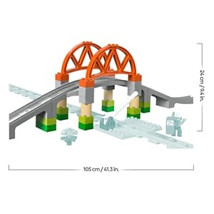 Amazon.co.jp - レゴ® デュプロ デュプロのまち 鉄道レールと橋 10426