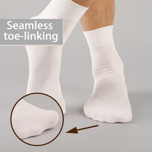 Image of FGZ Mens Crew Socks Breathable Cotton Soft Casual Thin Socks for Work,Sport & Everyday Wear,5 Pairs