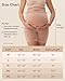 Momcozy Maternity Shapewear for Under Dresses, Anti-Chafing Mid-Thigh Pregnancy Underwear, Belly Support, Cotton Gusset