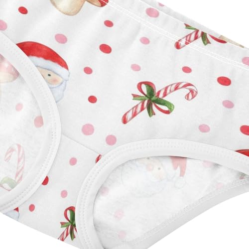 Christmas Mushroom Polka Dots Girl Panties Cute Toddler Underwear Custom Cotton Bright Briefs Underpants 2t4