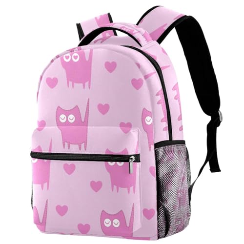 Sac à dos d'école rose multicolore pour garçon fille et adolescent