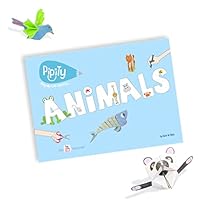 Pipity Animals with 25 Animals to colour, create and play with. Includes 'How to Make' YouTube videos 1999857801 Book Cover