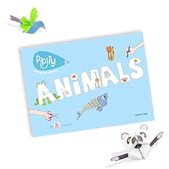 Paperback Pipity Animals with 25 Animals to colour, create and play with. Includes 'How to Make' YouTube videos Book