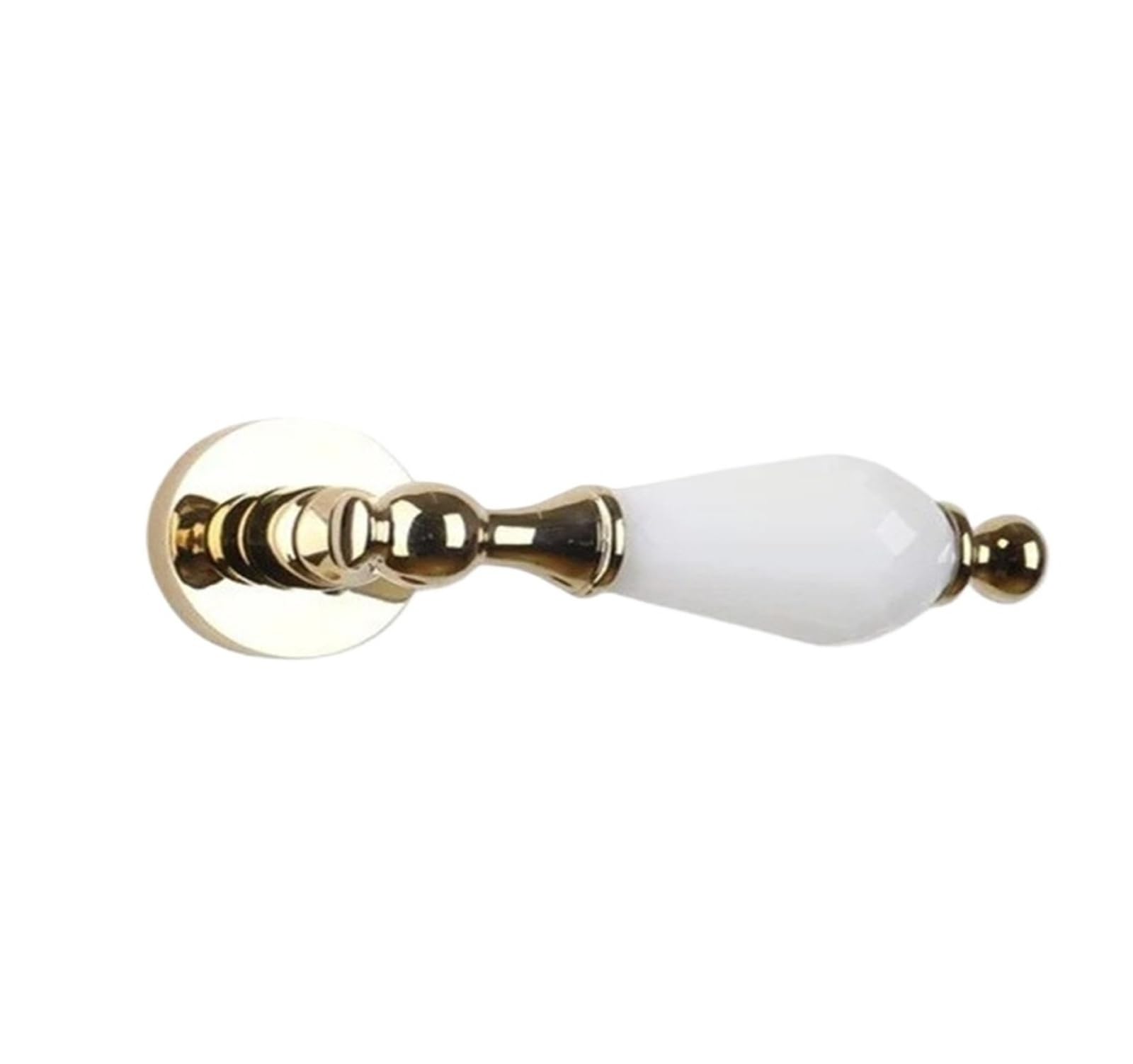OPTEPYOE Interior Door Lock Silent Split Handle(White-Magnetic Lock)