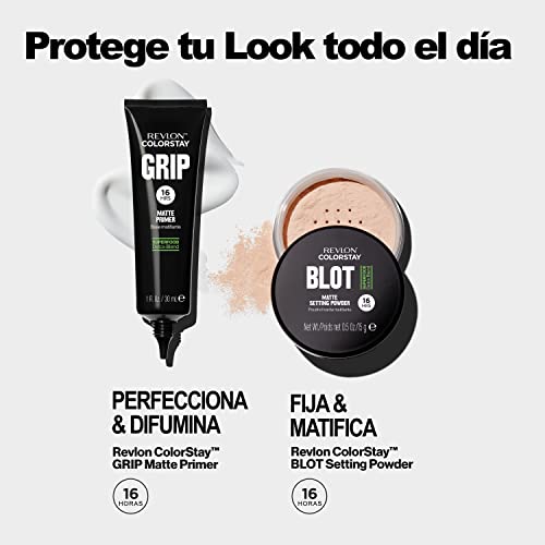 Revlon Colorstay Grip Primer, Mattifying, Blurring & Oil Absorbing Face Makeup, Absorb Sebum, Blurs Imperfections And Reduces Pore Appearance, 1 Fl Oz. #TOP4