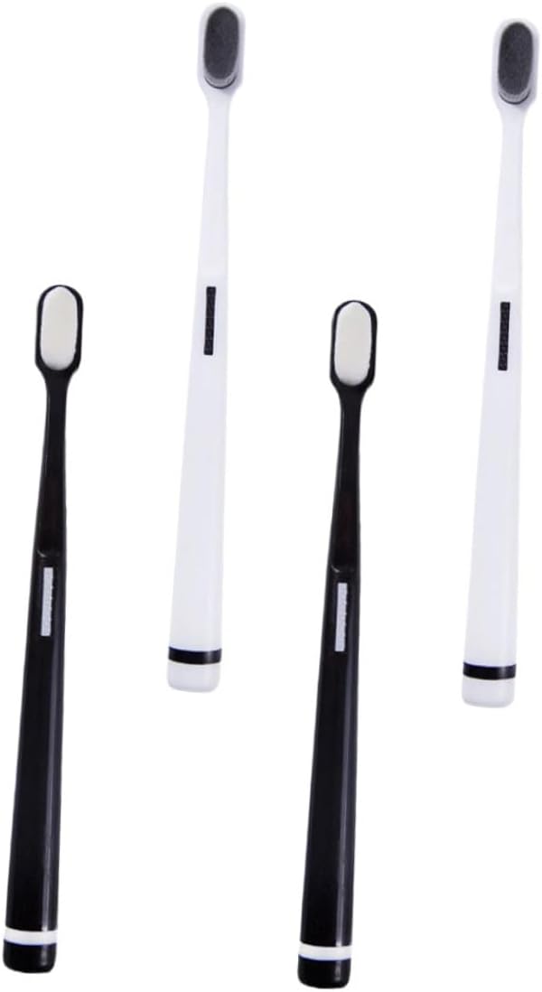 4pcs Manual Toothbrush for Adults with Extra Soft Bristles Mild Teeth Cleaning for Fragile Gums Suitable for Postpartum Oral Care and Sensitive Mouths and Wear-Resistant Design